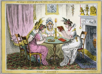 Tales of Wonder! This Attempt to Describe the Effects of the Sublime and Wonderful is Dedicated to M G Lewis Esq MP, pub. H Humprey, London, 1802 by James Gillray